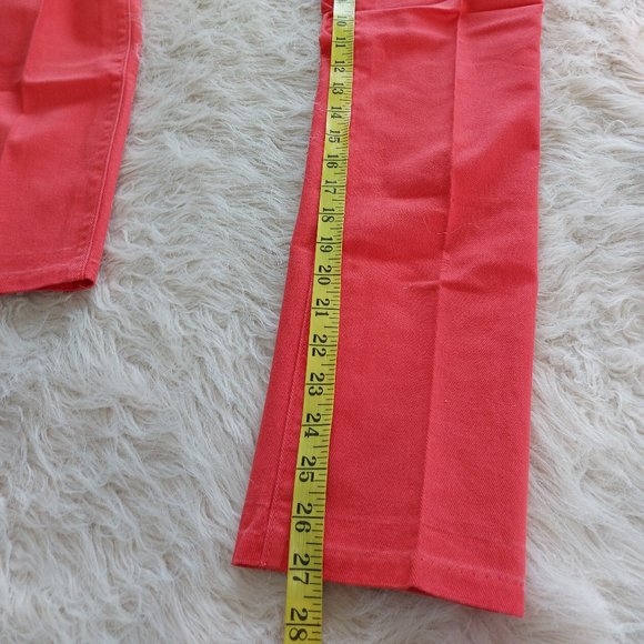 Simply Vera Vera Wang Women's Red Straight Leg Low Rise Denim Jeans Size: 2 - Picture 12 of 12